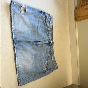 Denim Blue Women's Short Skirt